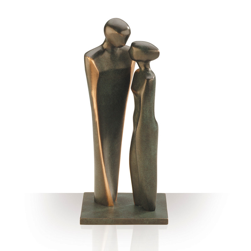 Bronzefigur Forelsket Par  Højde 22 Cm  Flot Bryllupsgave   Bronze  Gave Kærlighed