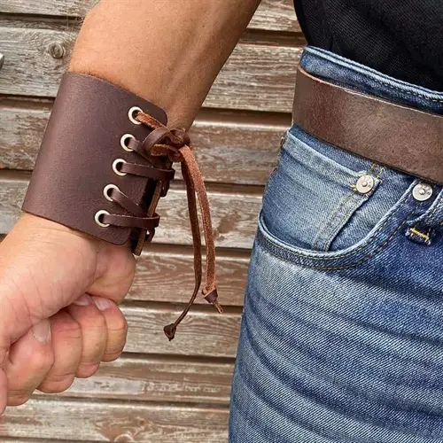 Brown Rock Læderarmbånd