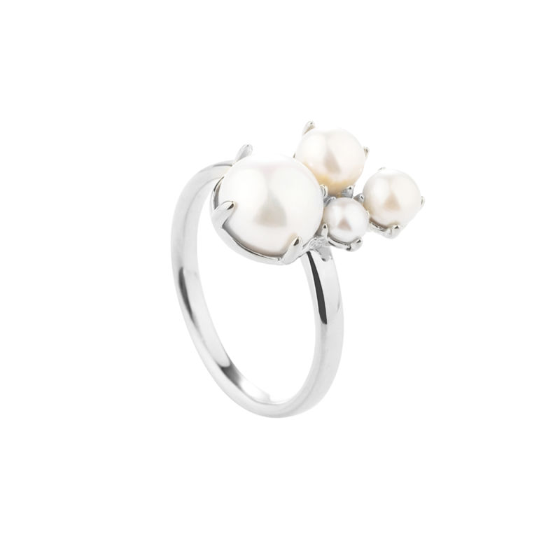 Bubbles Ring -62   Silver
