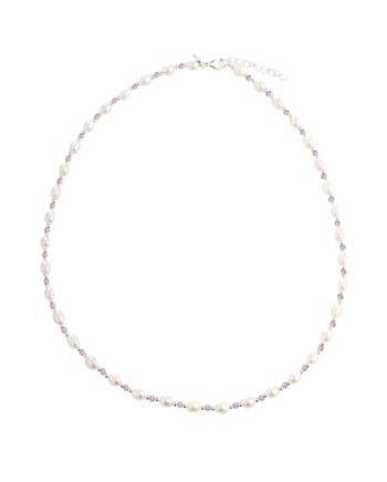 Coast Rose Necklace   Silver