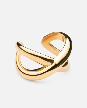 Cross Ring 18k Guldbelagt