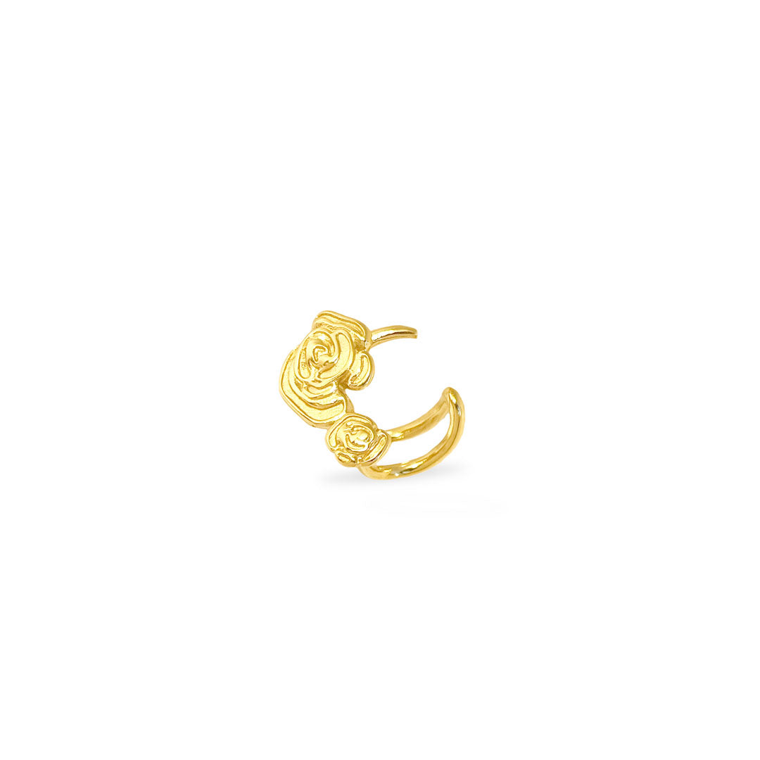 Cuff   ørering  Flowercuff 18 Karat Forgyldt Enkeltvis