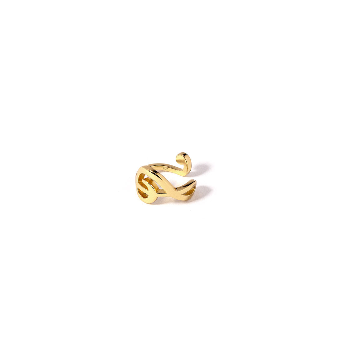 Cuff   ørering  Inkey Onesize Regulerbar Størrelse 18 Karat Forgyldt Sterling Sølv