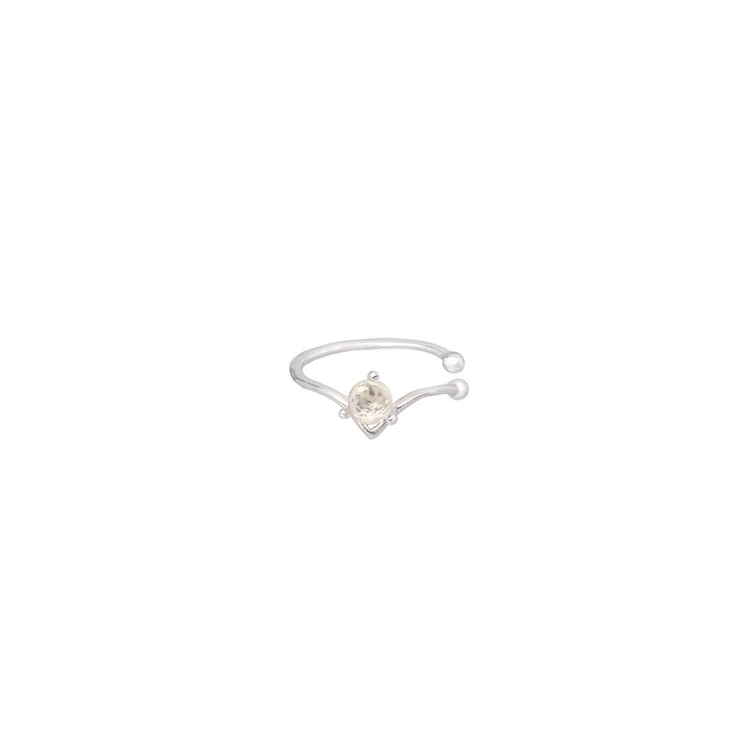 Cuff ørering Romanticuff Onesize Regulerbar Størrelse Sterling Sølv Med Månesten