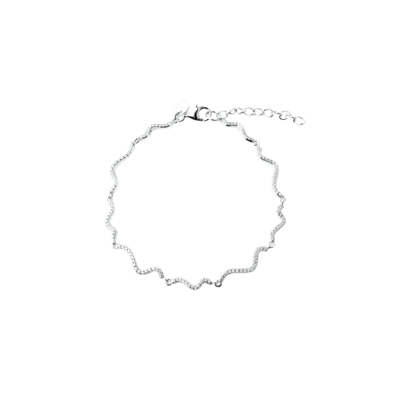 Curva Bracelet   Silver