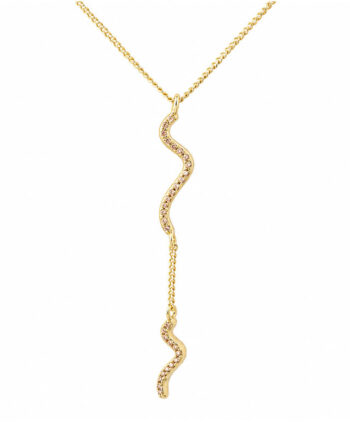 Curva Champagne Necklace   Golden