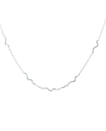 Curva Necklace   Silver