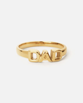Dad Ring 18k Guldbelagt