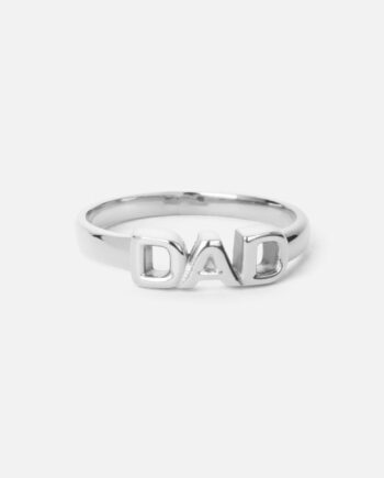 Dad Ring Sølvfarvet