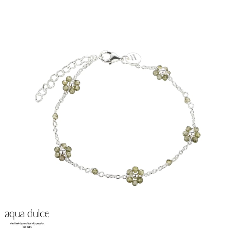 Daisy Olive Bracelet   Silver