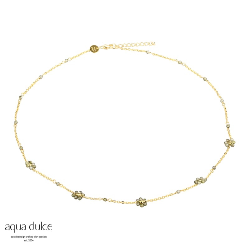 Daisy Olive Necklace   Golden