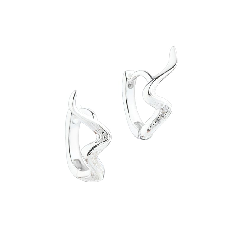Darling River Hoop   Silver