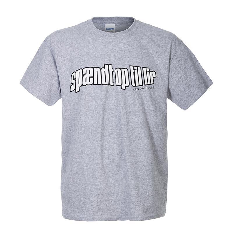 Den Gale Pose Grå  -shirt Spændt Op Til Lir