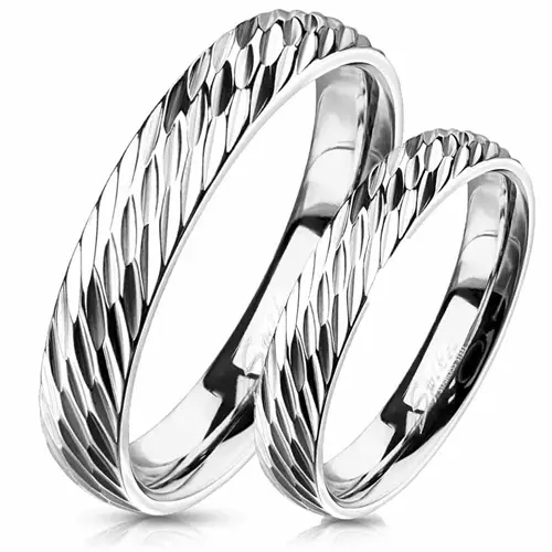 Dome Forlovelsesring   Blank ædelstål  Vielse