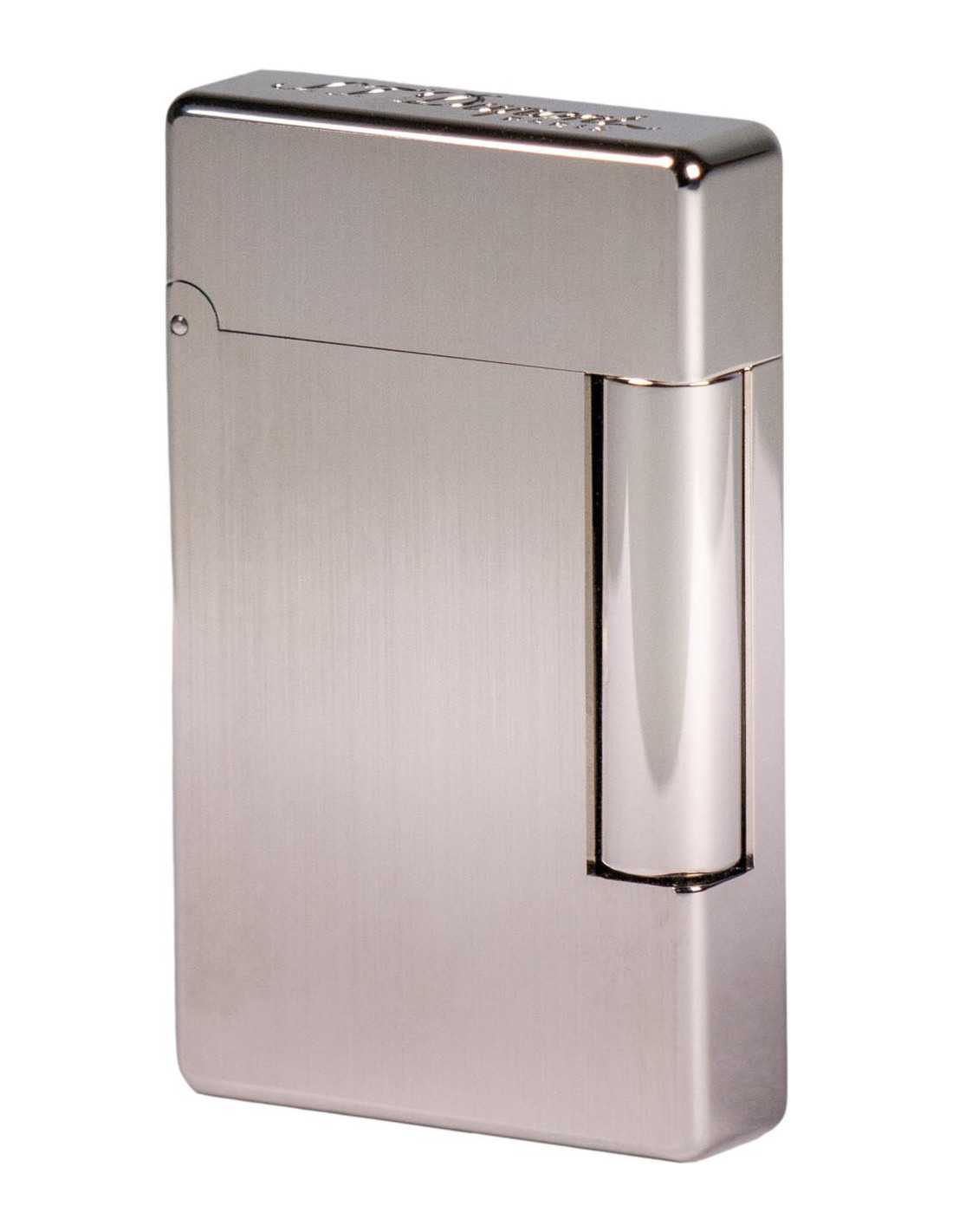 Dupont Lighter  Quot Initial Quot  Bruhed Silver 020804b Jet