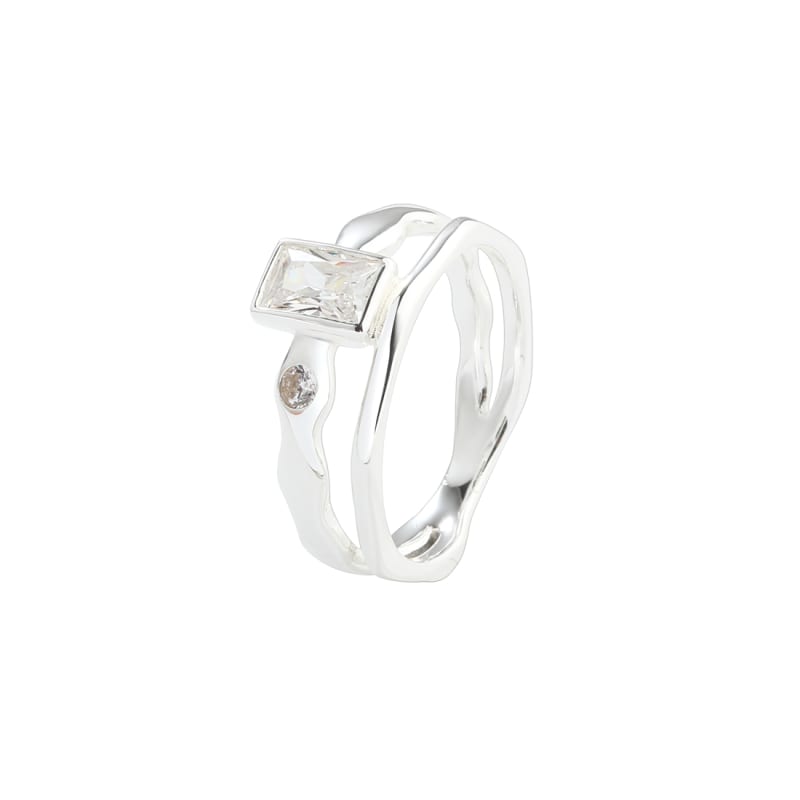 Edge  Ring    Silver 62