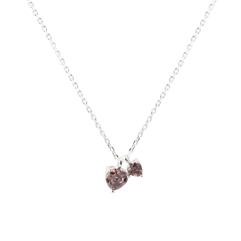 Eira Heart Necklace   Silver