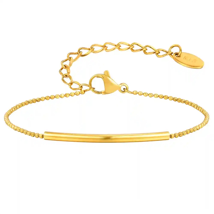 Elegant Bar Armbånd   Forgyldt Rustfrit Stål