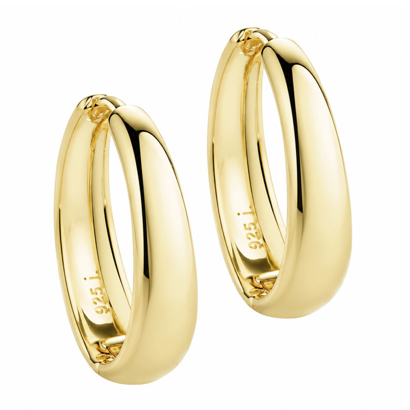 Emma Hoop 25 Mm    Golden