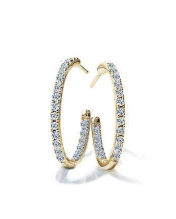 Equestrian Gold Hoop øreringe