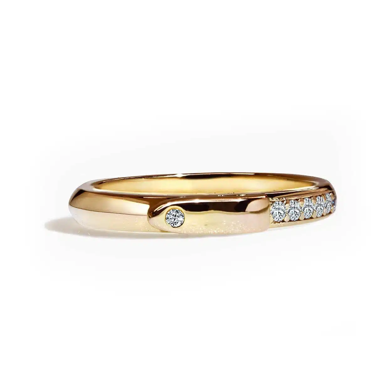 Equestrian Ring Med Sten Forgyldt
