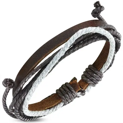 Fashionarmbånd   Læder Og Bomuld