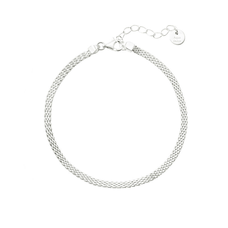 Flata Bracelet   Silver