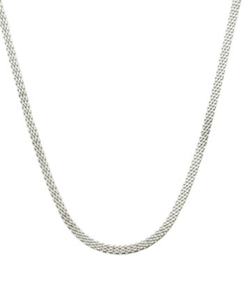 Flata Necklace   Silver