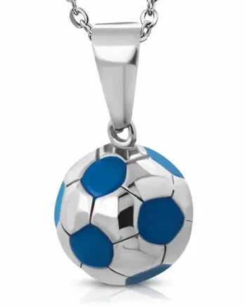 Fodbold   Rustfrit Stål Blue Big   5cm