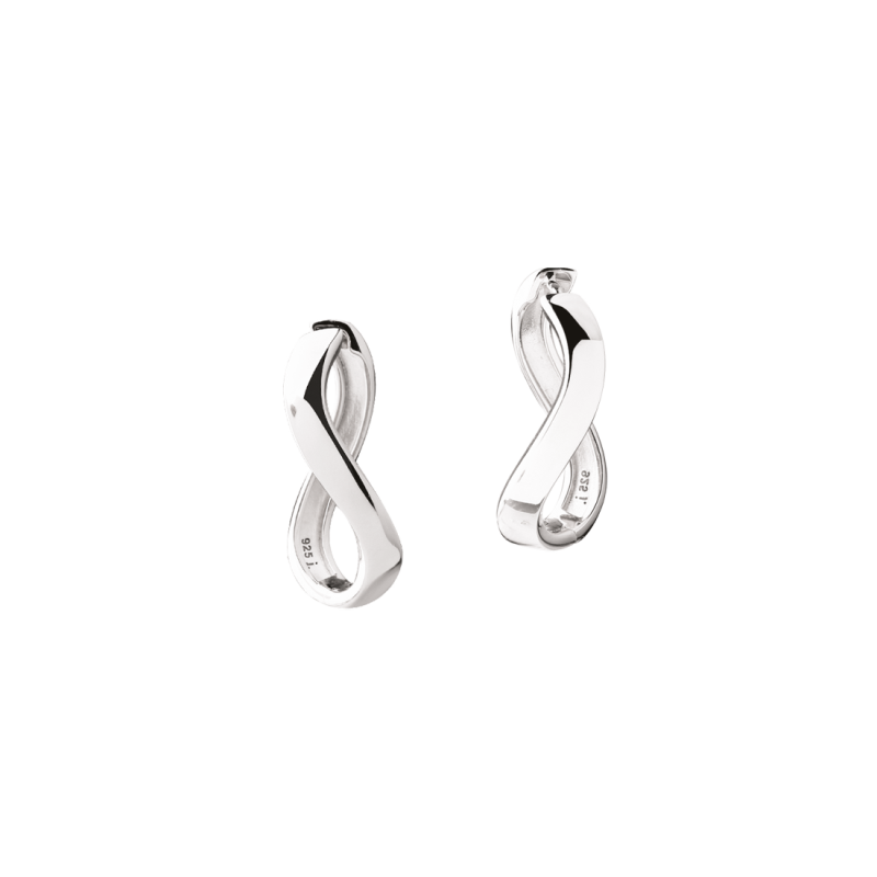 Forever Hoop Small   Silver