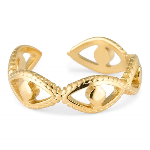 Forgyldt Aradia ædelstål Ring 14k