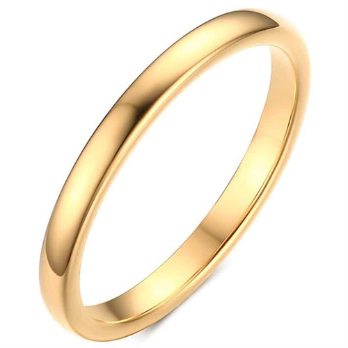 Forgyldt Tungstenring