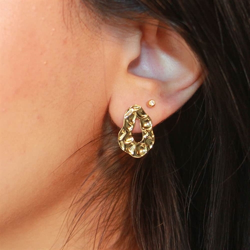 Geo ørering   Sterling 925   14k 1stk