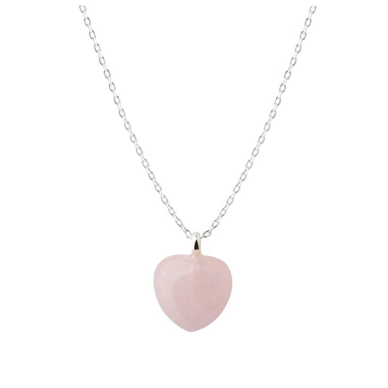 Grace Heart Necklace   Silver
