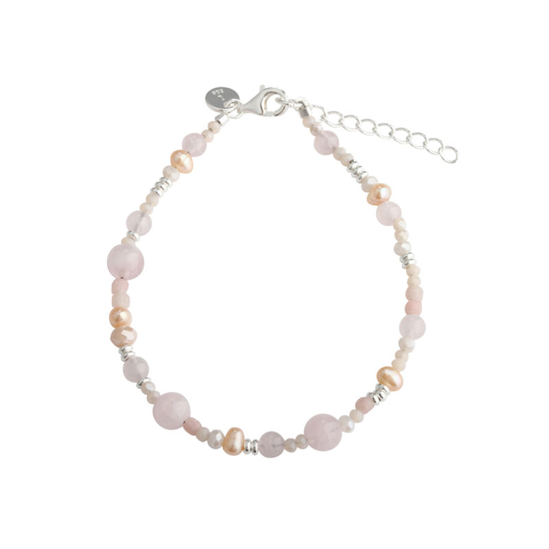 Grace Pearl Bracelet   Silver
