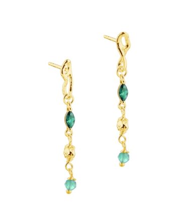 Green Garden Earstud   Golden
