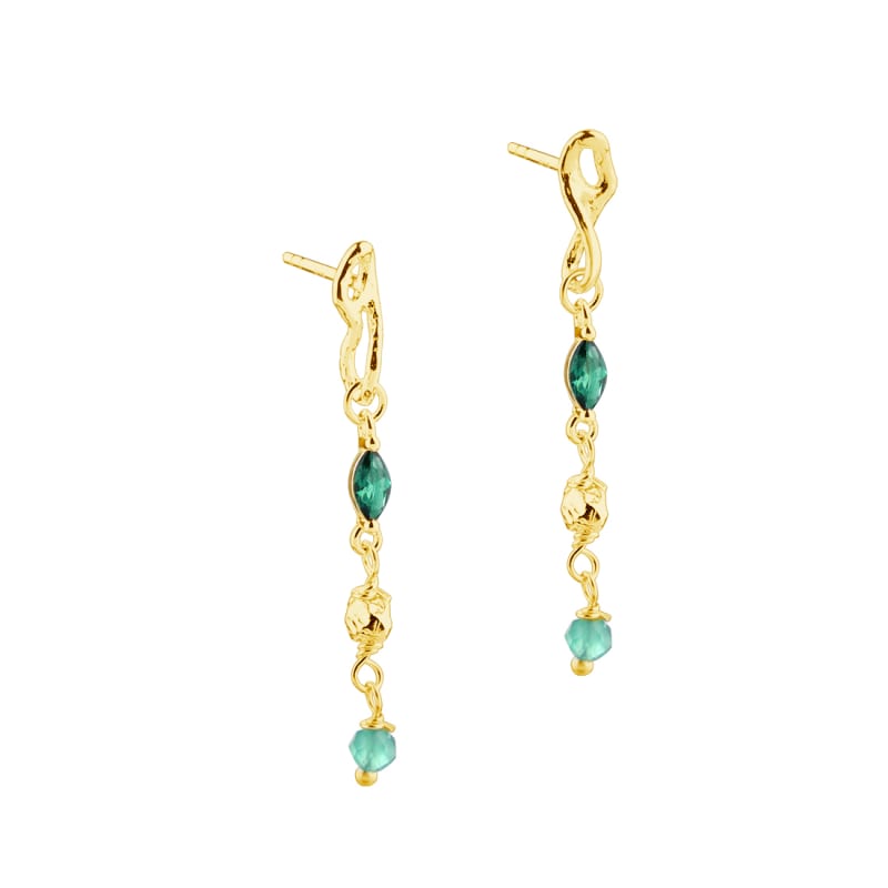 Green Garden Earstud Golden