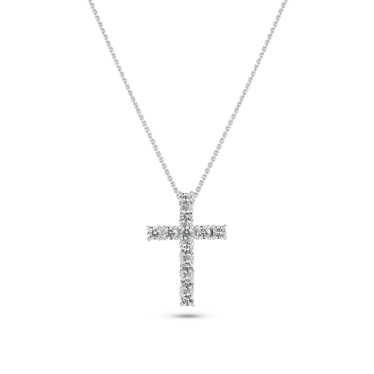 Halskæde Alba Croce 14 Kt  Guld El  Hvidguld   64 Ct Tw  -  Vs Lab-grown Diamanter