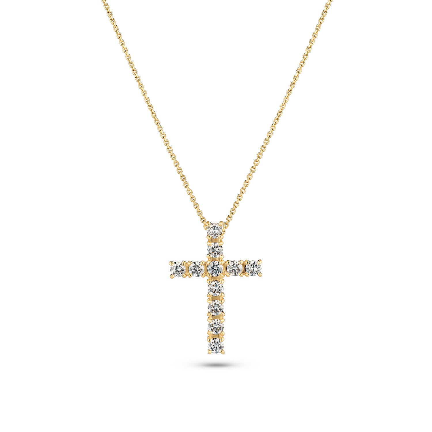 Halskæde Alba Croce 14 Kt  Guld El  Hvidguld   64 Ct Tw  -  Vs Lab-grown Diamanter