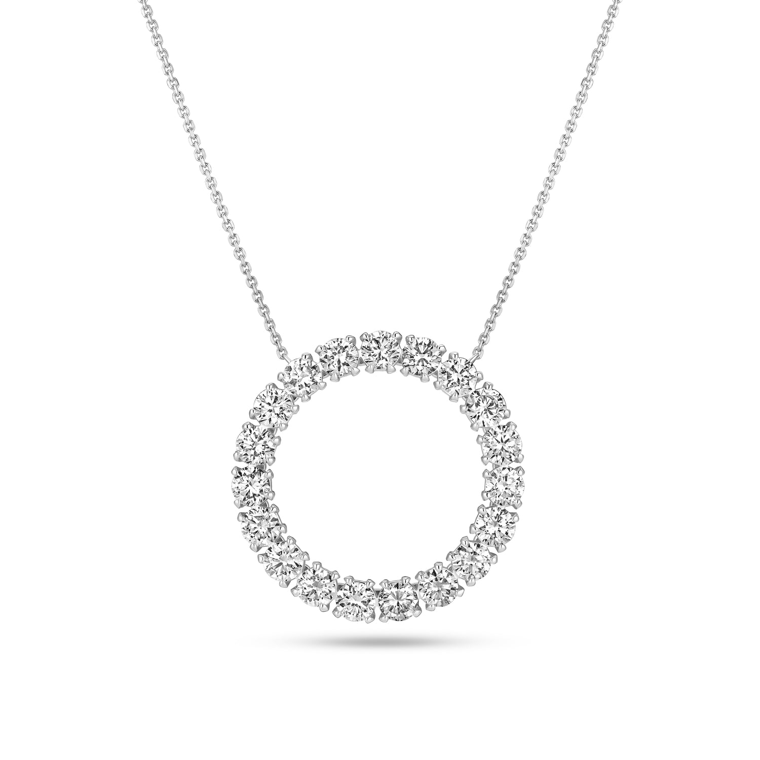 Halskæde Bellina 14 Kt Guld El  Hvidguld   90 Ct Tw  -  Vs Lab-grown Diamanter