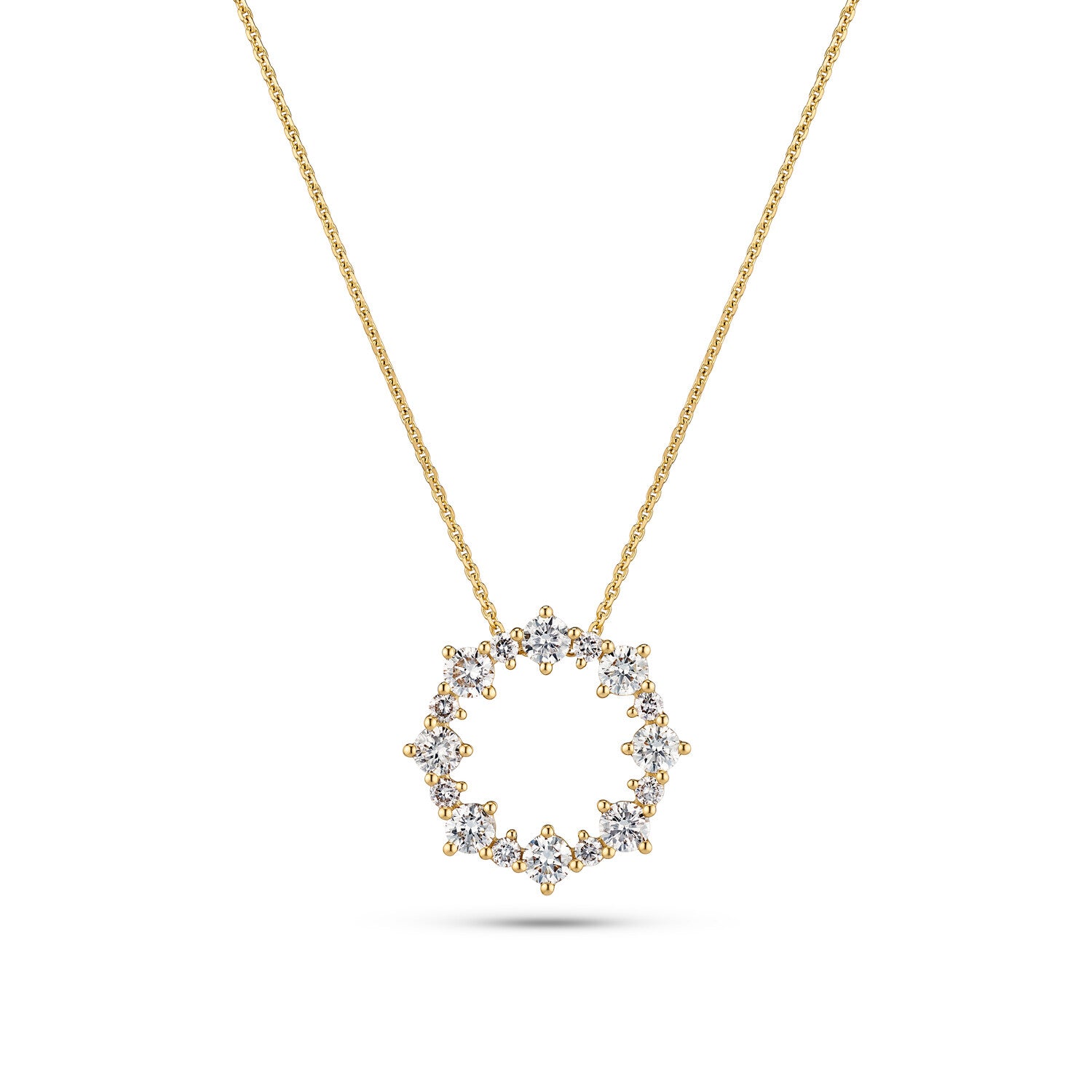 Halskæde Brina 14 Kt  Guld El  Hvidguld   81 Ct Tw  -  Vs Lab-grown Diamanter