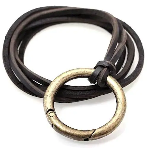 Halskæde Keyhanger   Læder