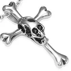 Halssmykke   Skull Design Og Rustfrit Stål