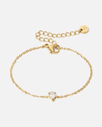 Ice Drop Zirkon Armbånd 18k Guldbelagt