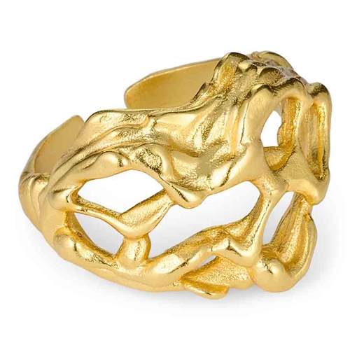 14k Forgyldt Sterlingsølv 925 Ring