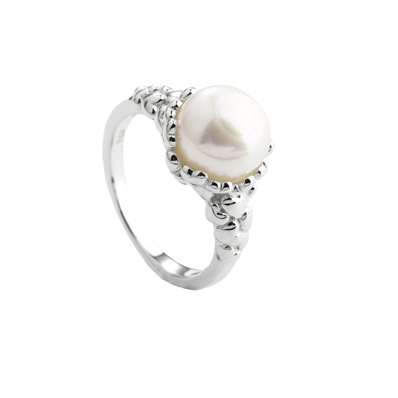 Karla Pearl Ring 56   Silver