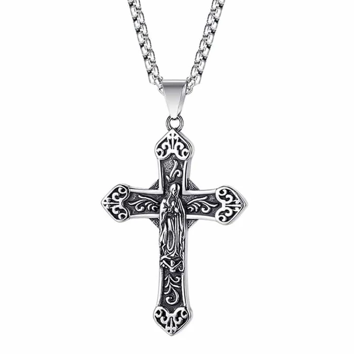 Kors Med Jesus På Kors Halssmykke
