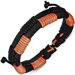 Læderarmbånd  Orange