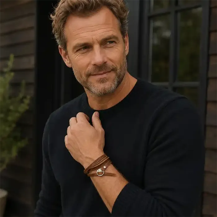 Læderarmbånd  Quot String Quot