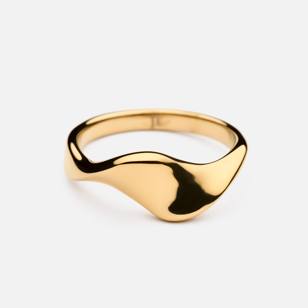 Lagoon Ring 18k Guldbelagt